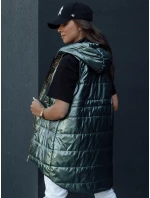 Dámska prešívaná vesta PIXIECODE tmavozelená FashionStreet TY4445 Dámska prešívaná vesta PIXIECODE tmavozelená FashionStreet TY4445