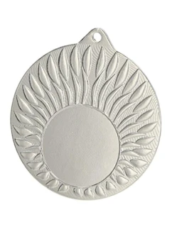 Strieborná medaila s miestom na emblém 25 mm - oceľ