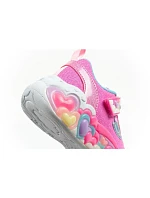 Skechers S Lights LED Detské športové topánky na suchý zips pre dievčatá