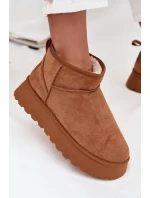 Śniegowce Damskie Na Platformie Camel Celyra