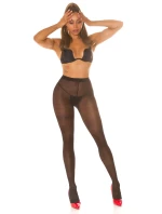 Dámske sexy pančuchy so vzorom čierne - Koucla
