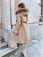 Dámska zimná bunda parka LUSTER beige FashionStreet TY3958