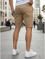 Pánske džínsové šortky s lemom béžové FashionStreet SX2581