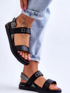Dámske ploché sandále Big Star LL274938 Black