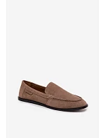 Dámske mokasíny z prírodného semišu Big Star TT274207 Beige