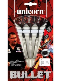 ŠPORT Šípky Unicorn Bullet z nerezovej ocele - Gary Anderson 22g:27520|24g:27521|26g:27522 - Bullet