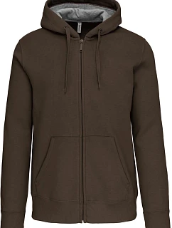 Kariban K 444 Mikina s kapucňou z hrubej bavlny 20.K444 tmavá khaki