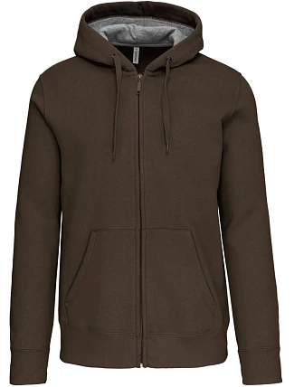 Kariban K 444 Mikina s kapucňou z hrubej bavlny 20.K444 tmavá khaki