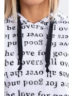 Sada s potlačou biela