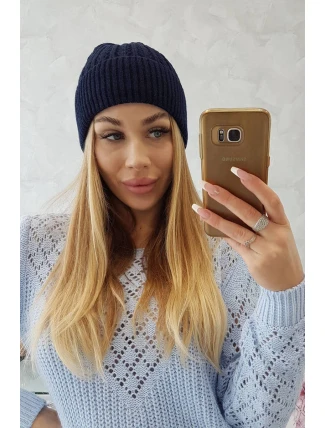 Tenká čiapka Grace K211 tmavo modrá