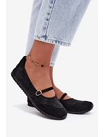 Športové baleríny s remienkom Black Charmy Športové baleríny s remienkom Black Charmy