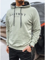 Pánska mikina s olivovou potlačou FashionStreet BX5678