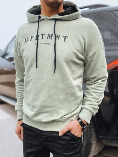Pánska mikina s olivovou potlačou FashionStreet BX5678