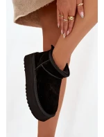 Ženské sněhule z přírodního semiše černé Mairene