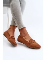 Lesklé dámske mokasíny s retiazkou Camel Aredilla