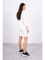 Šaty s 3D grafikou Bird ecru Šaty s 3D grafikou Bird ecru