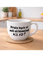 I WISH I HAD A CLOCK FINALLY! - MEGA XXL keramický hrnček 1000 ml I WISH I HAD A CLOCK FINALLY! - MEGA XXL keramický hrnček 1000 ml