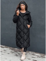 Dámska prešívaná zimná bunda s kapucňou FEMACOAT black FashionStreet TY4593