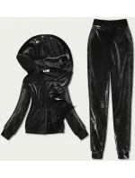 Čierny dámsky velúrový dres (81224)