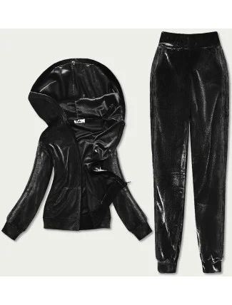 Čierny dámsky velúrový dres (81224)