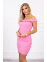 Španielske šaty s volánikmi svetlo ružové Španielske šaty s volánikmi svetlo ružové