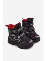 Ocieplane Dziecięce Śniegowce Trapery Big Star OO374049 Czarne