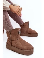 Wegańskie Śniegowce Na Platformie D.Franklin DFSH371004 Ciemnobeżowe