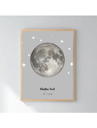 Personalizovaný magický fotob obraz v ráme – 30x40 – fázy mesiaca Personalizovaný magický fotob obraz v ráme – 30x40 – fázy mesiaca