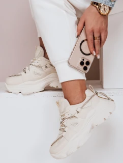 Dámske tenisky na hrubšej podrážke NEWMOVE beige FashionStreet ZY0589
