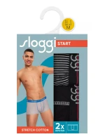 Pánske boxerky Start Hipster C2P box - RED - black-grey M006 - SLOGGI