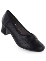 Dámske čierne šnurovacie lodičky Jezzi 233-12 Dámske čierne šnurovacie lodičky Jezzi 233-12