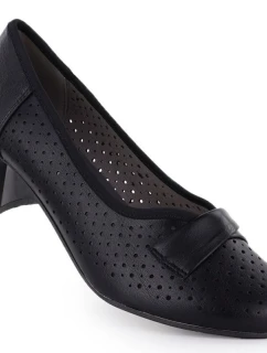 Dámske čierne šnurovacie lodičky Jezzi 233-12