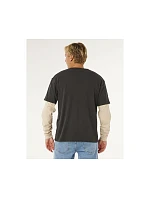 Pánske tričko RIP CURL Inner Visions Smashed L/S Tee, čierne Pánske tričko RIP CURL Inner Visions Smashed L/S Tee, čierne
