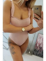 Body bez ramienok tmavo púdrovo ružové