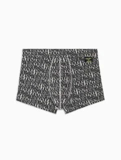 Pánske boxerky 112074 3F508 03348 šedé so vzorom - Emporio Armani