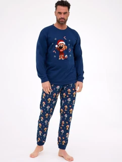 Cornette 115/294 Dog long/r Vianočné pánske pyžamo S-2XL