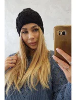 Fleecová čiapka Teresa K285 čierna