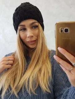 Fleecová čiapka Teresa K285 čierna