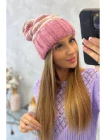 Dámska čiapka Feba K330 tmavo ružová