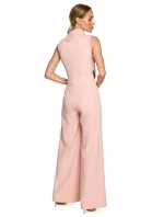 Dámsky overal bez rukávov s dvojvrstvovým topom M702 Powder Pink - Moe Dámsky overal bez rukávov s dvojvrstvovým topom M702 Powder Pink - Moe