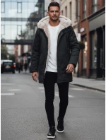 Pánska zimná bunda parka s kapucňou zelená FashionStreet TX4966z Pánska zimná bunda parka s kapucňou zelená FashionStreet TX4966z