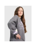 Dievčenská oversize mikina bez kapucne 4F 4FJRAW25TSWSF2438-22S