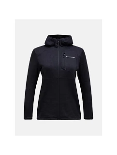 Mikina PEAK PERFORMANCE W Trail Polartec Zip Hood, čierna