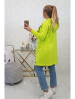 Zateplená bunda s kapucňou pistáciová Zateplená bunda s kapucňou pistáciová