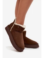 Śniegowce Damskie Na Platformie Wrangler 20253093.IKU Czekoladowe