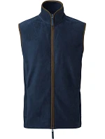 Premier PR 803 Pánska fleecová vesta „Artisan“ 39.0803 tmavomodrá/hnedá