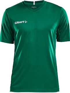 Craft Teamwear Squad Go Jersey Solid M Pánske športové tričko s výstrihom do V 82.5560 team green