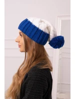 Milano fleecová čiapka K203 ecru+chabra