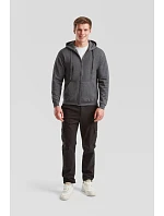 Fruit of the Loom Classic Hooded Sweat Jacket Mikina s kapucňou 16.2062 čierna