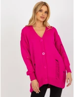 Dámsky kardigan LC SW 8042.08X fuchsiová - FPrice